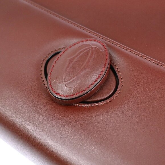 Cartier Bordeaux Must de Cartier Handbag C34 NQ03328 BNN07 - Picture 3 of 8